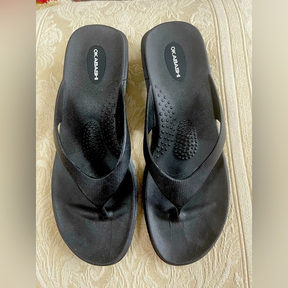 Okabashi Flip Flop Sandals Back - Picture 1 of 6